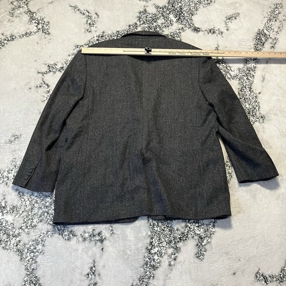 Brooks Brothers Blazer Mens 48R Gray Fabric woven in Italy by Lanificio di Pray - Picture 6 of 12